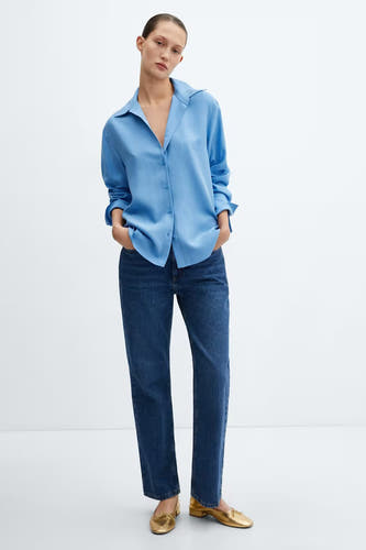 Hemd met lange mouwen - blauw