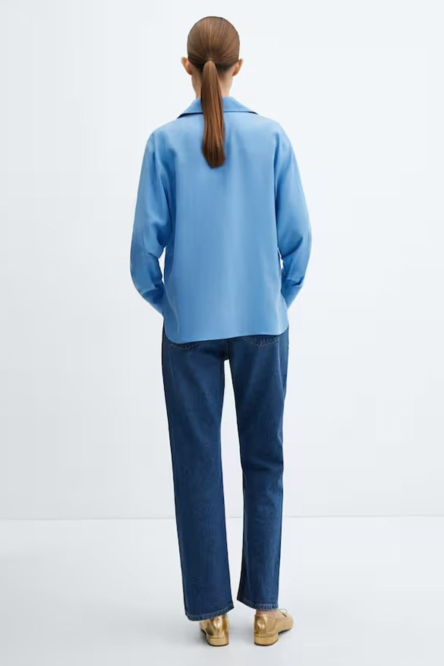 Hemd met lange mouwen - blauw