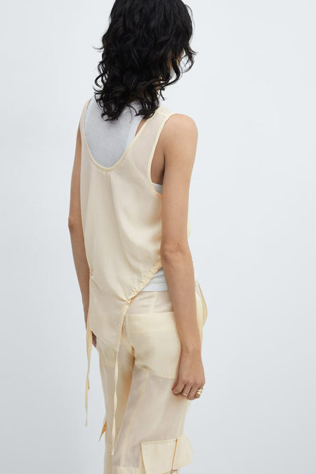 Chemisier (sans manches) Beige - Mango