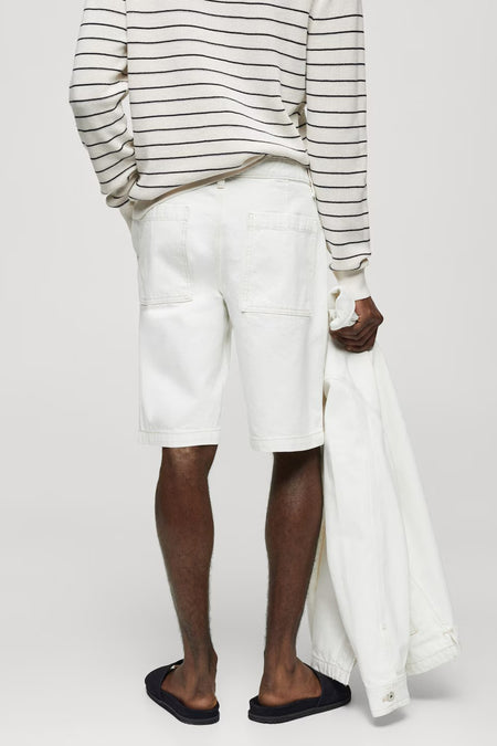 Short - white denim