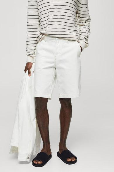 Short - white denim