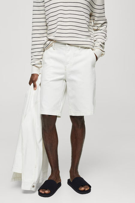 Short - white denim