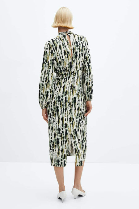 Kleedje met lange mouwen - beige