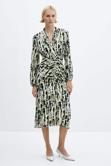 Kleedje met lange mouwen - beige