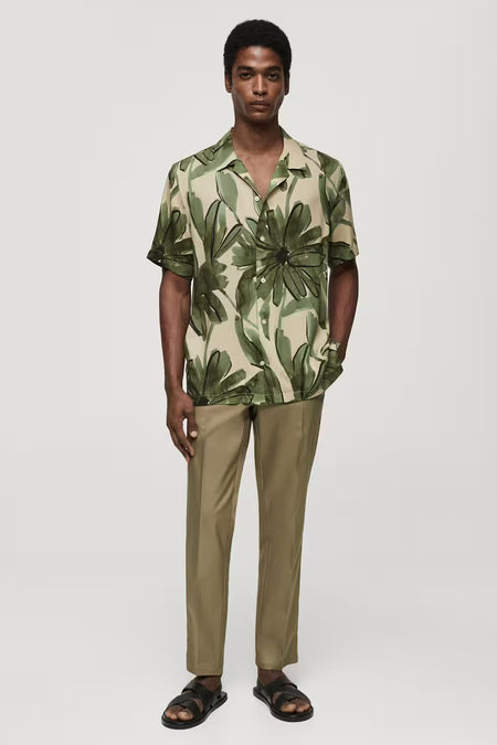 Chemise (manches courtes) Vert - Mango