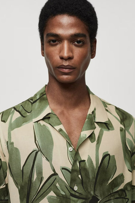 Chemise (manches courtes) Vert - Mango