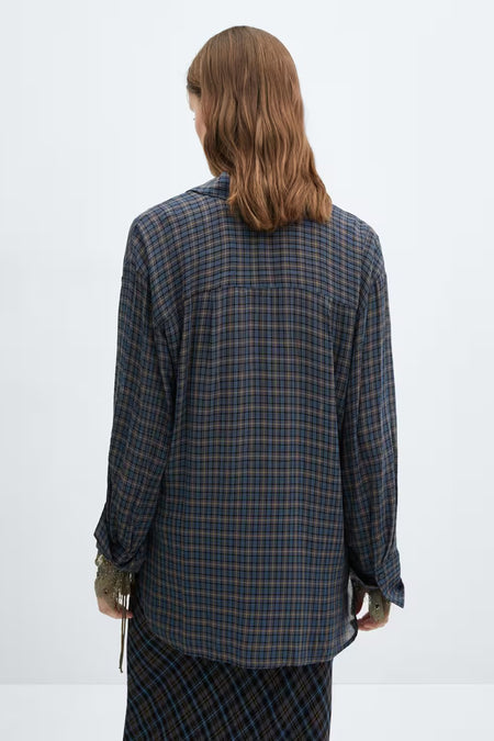 Hemd met lange mouwen - blauw
