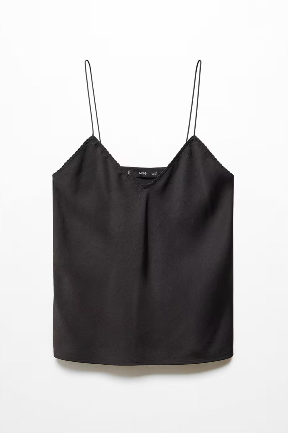 Top (spaghettibandjes) Zwart - Mango