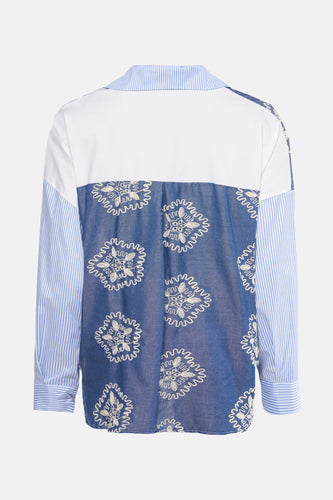 Hemd met lange mouwen - blauw - Terra di Siena - 4