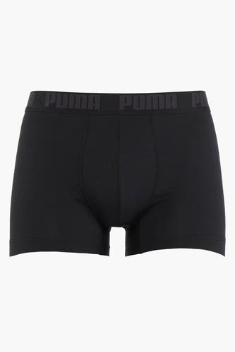 Zwarte boxershort van PUMA met een elastische tailleband met het logo.
