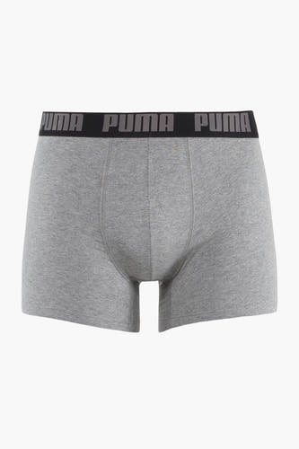 Grijze boxershort van PUMA, met elastische tailleband voorzien van logo.