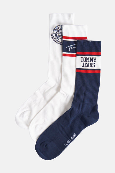 Meerkleurige sokken van TOMMY JEANS, met logo-details en een geribbelde textuur.