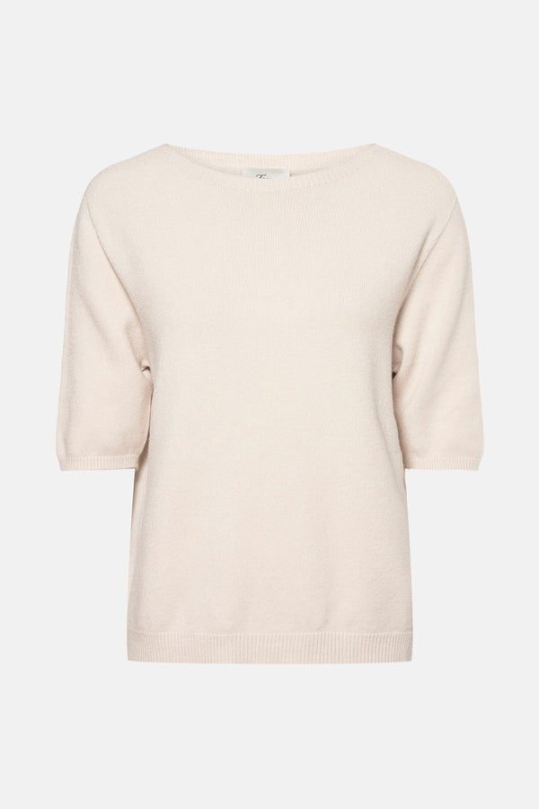 Pull col O Beige - Terra di Siena