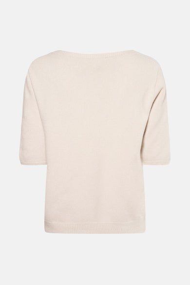 Pull col O Beige - Terra di Siena