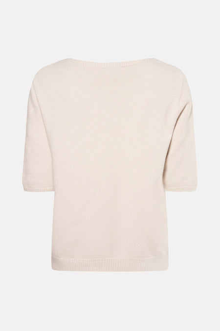 Pull col O Beige - Terra di Siena