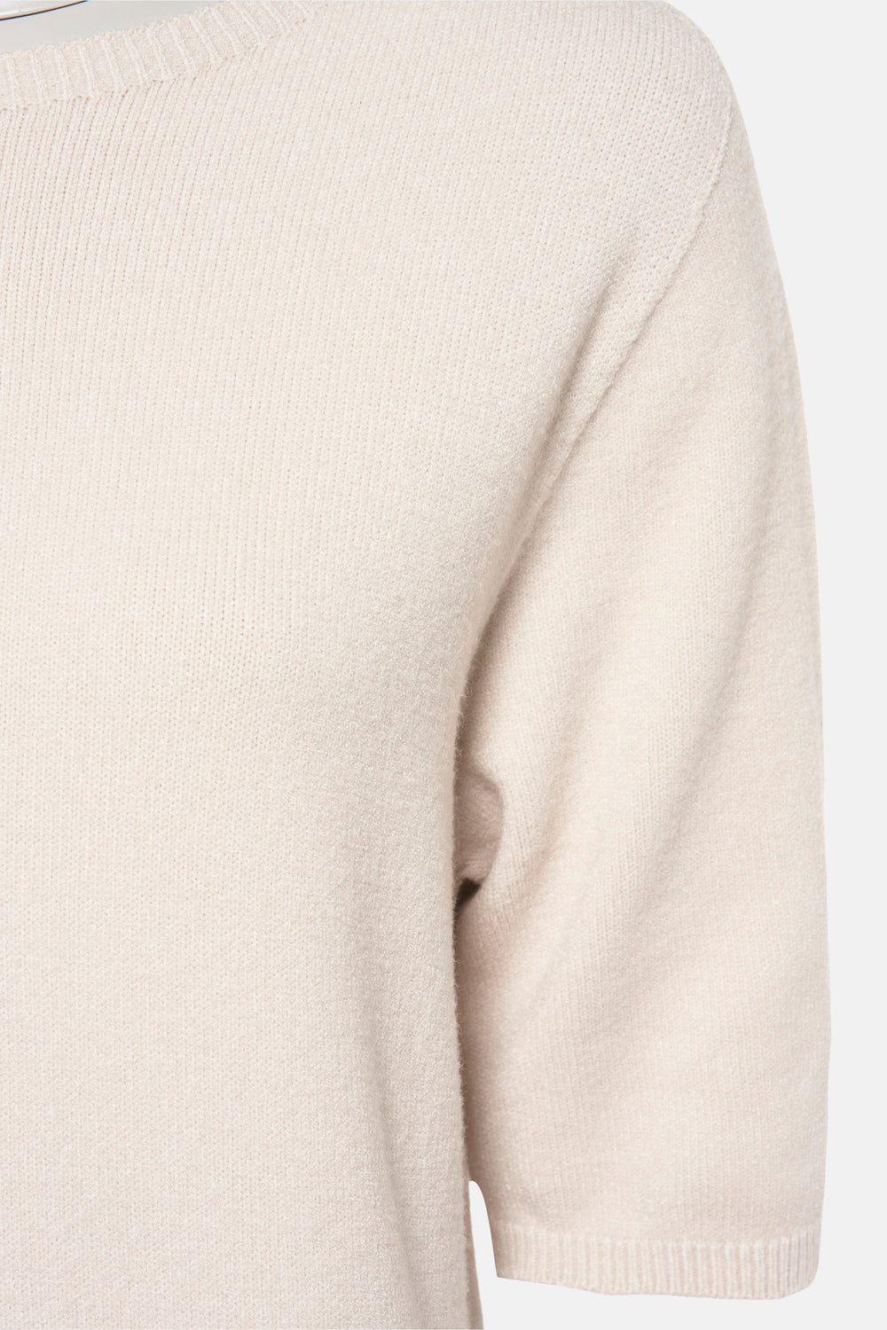 Trui met ronde hals Beige - Terra di Siena