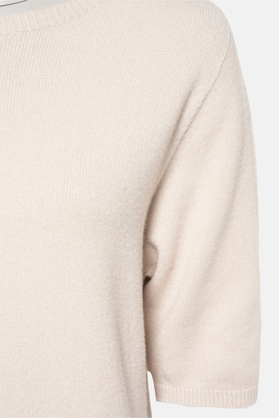 Trui met ronde hals Beige - Terra di Siena