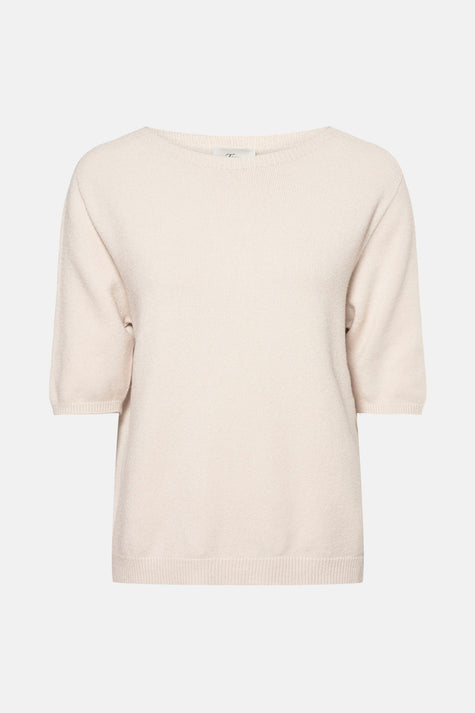 Trui met ronde hals Beige - Terra di Siena