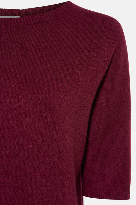 Trui met ronde hals Rood - Terra di Siena
