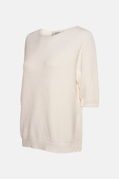 Pull col O Écru - Terra di Siena