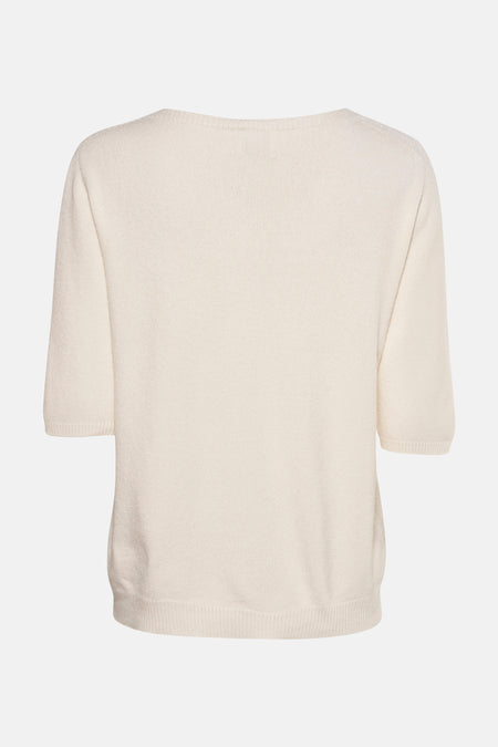 Pull col O Écru - Terra di Siena
