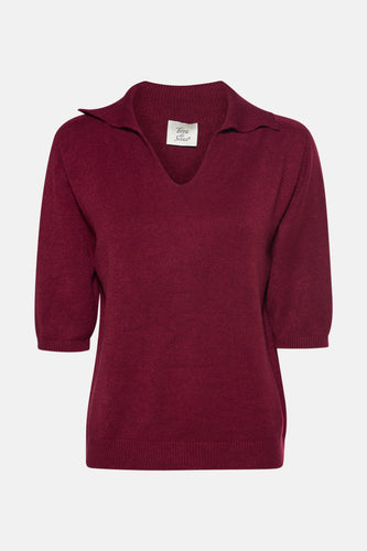 Polo met lange mouwen - Bordeaux - Terra di Siena - 4