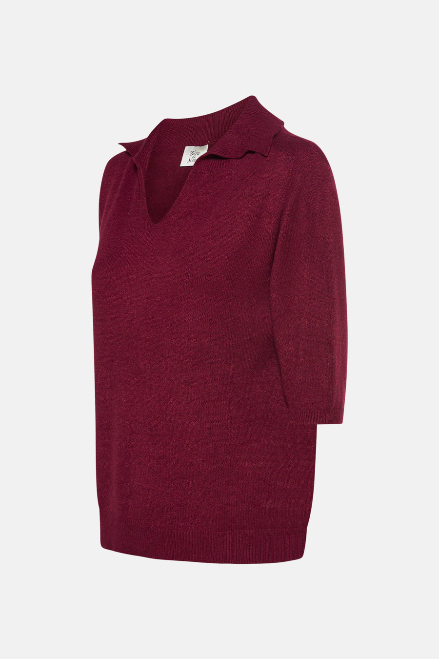 Polo met lange mouwen - Bordeaux - Terra di Siena - 2