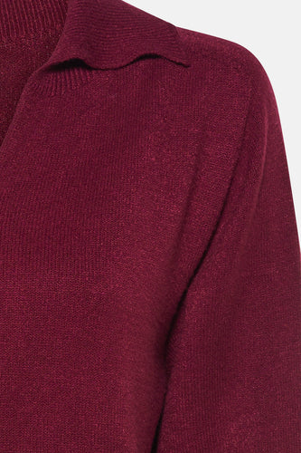 Polo met lange mouwen - Bordeaux - Terra di Siena - 4
