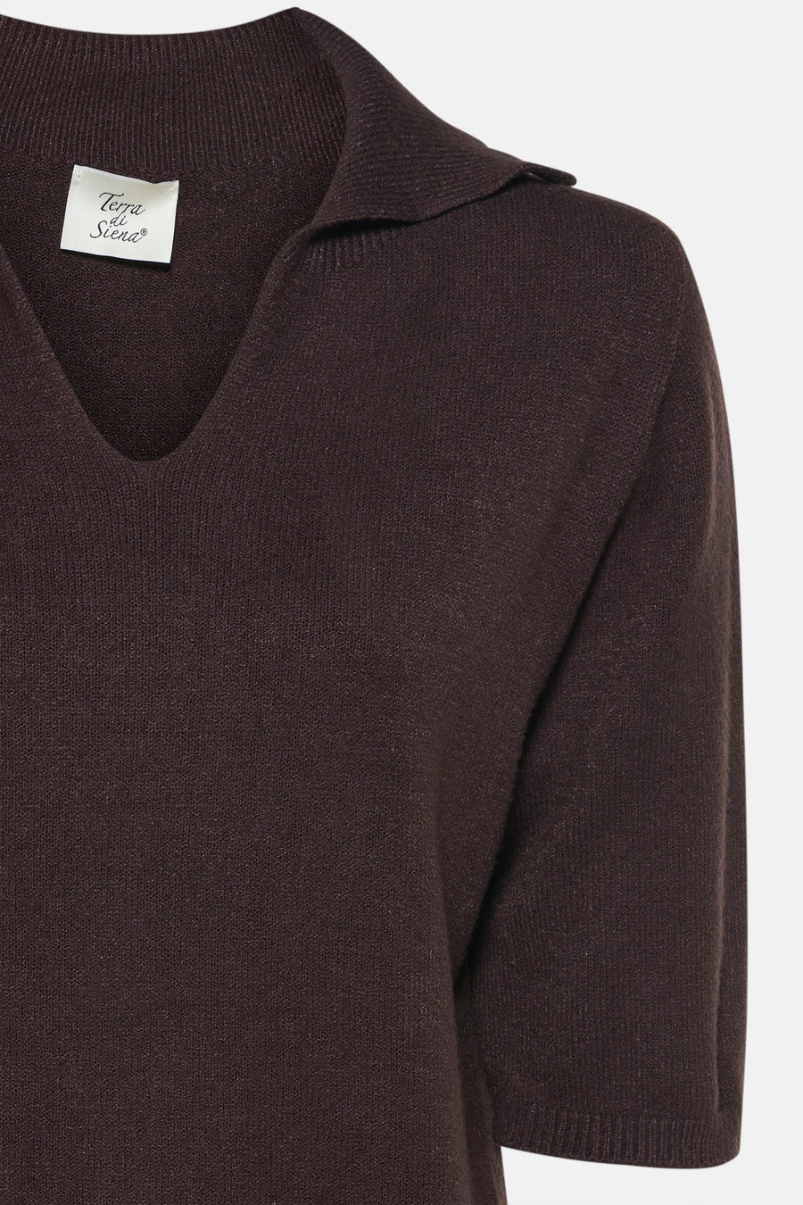 Polo met lange mouwen - bruin - Terra di Siena - 4