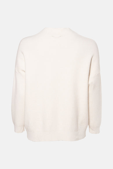 Pull col O Écru - Terra di Siena