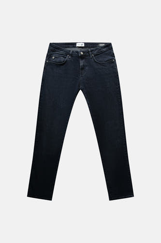 Jeans straight blue black denim - Cars