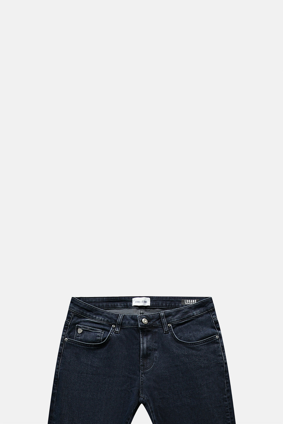 Jeans straight blue black denim - Cars