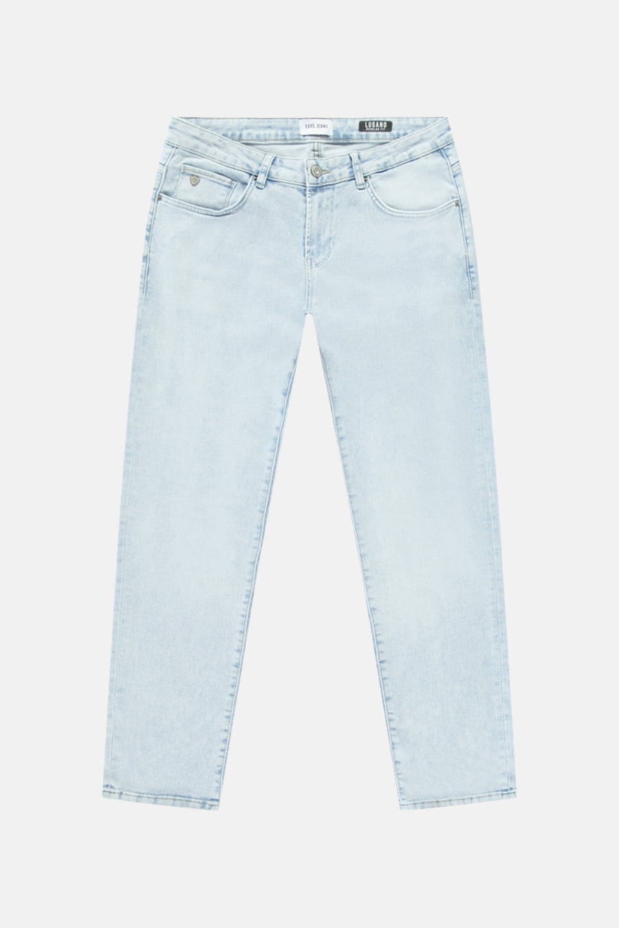 Jeans straight light blue denim - Cars