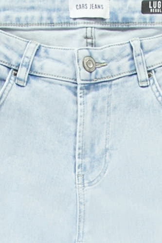 Jeans straight light blue denim - Cars
