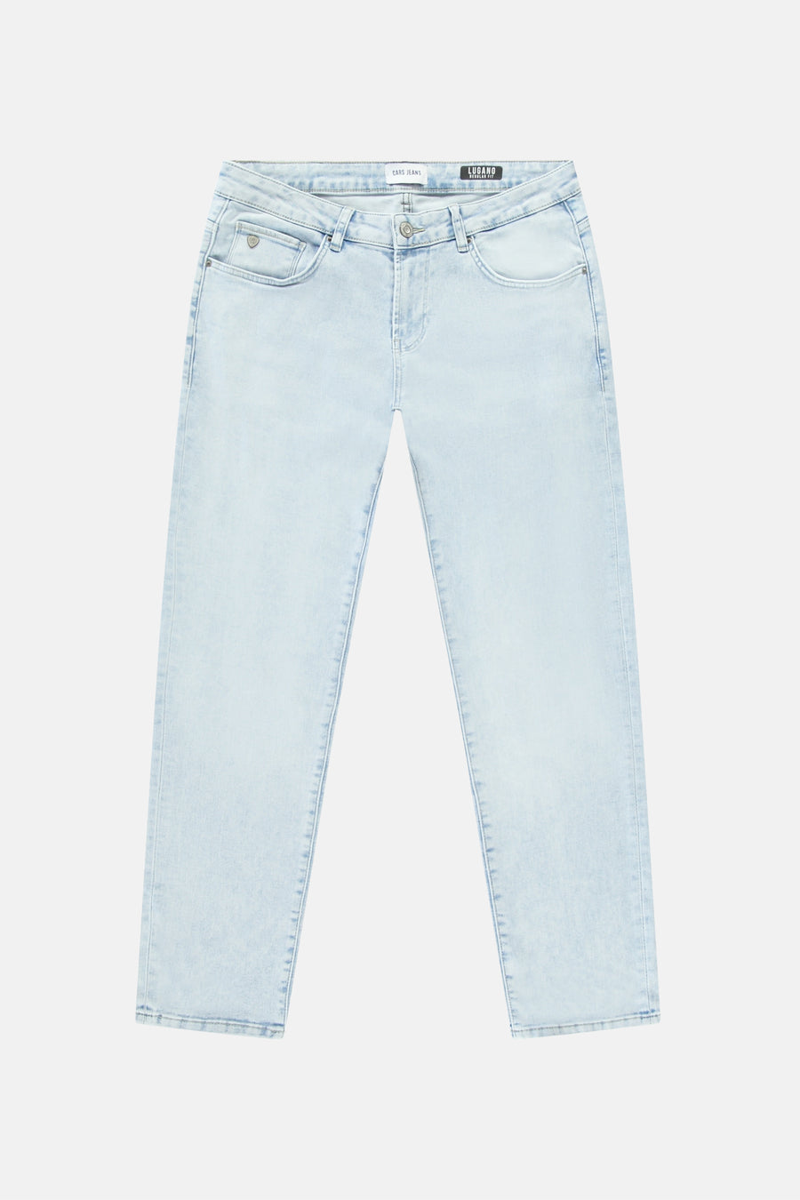 Jeans straight light blue denim - Cars
