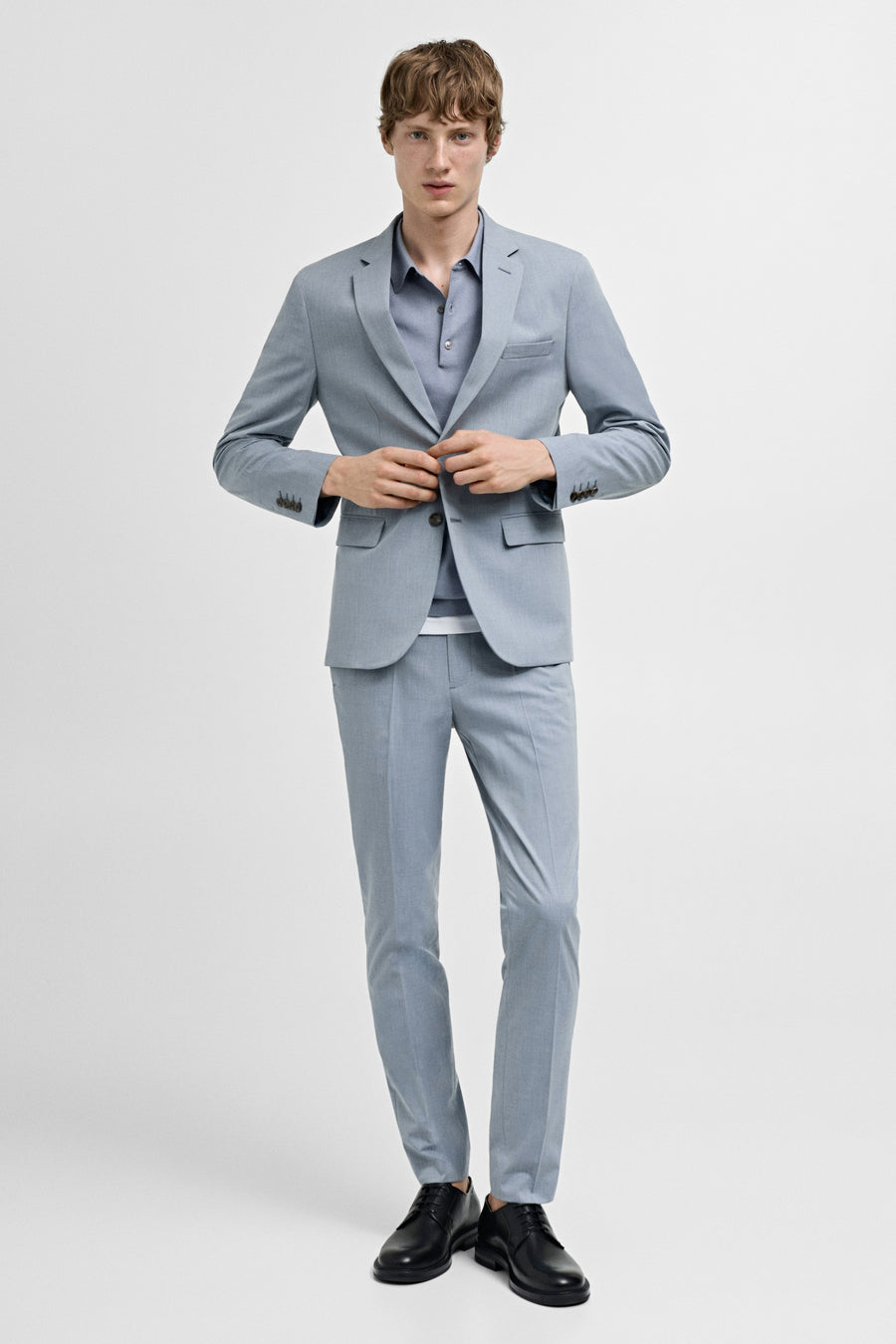 Kostuumbroek - blauw - MANGO