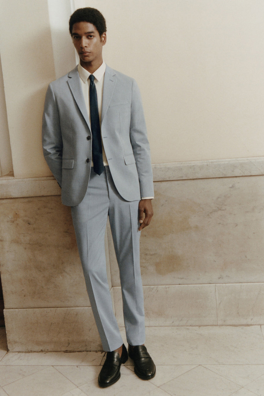 Kostuumbroek - blauw - MANGO