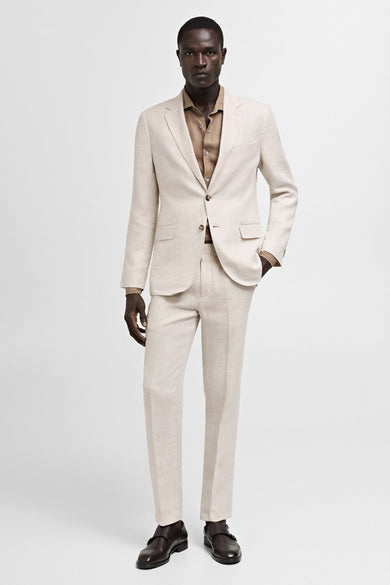 Kostuumbroek Beige - Mango