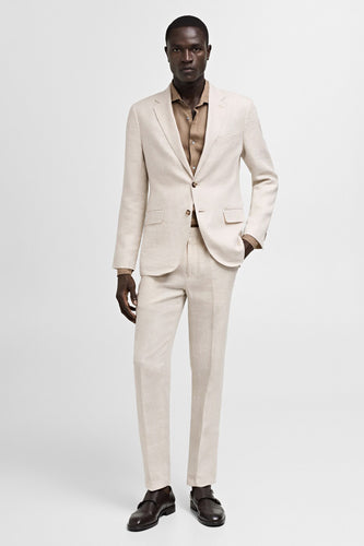 Kostuumbroek - beige - MANGO