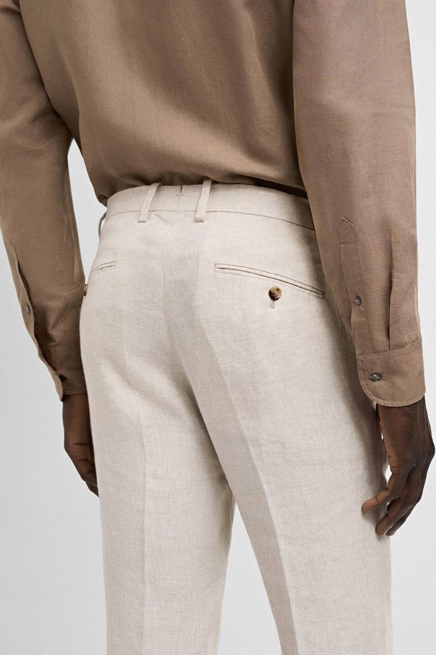 Kostuumbroek - beige - MANGO