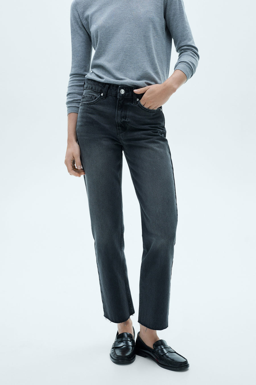 BLANCA - black denim - MANGO - 1