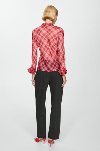 Hemd met lange mouwen - rood