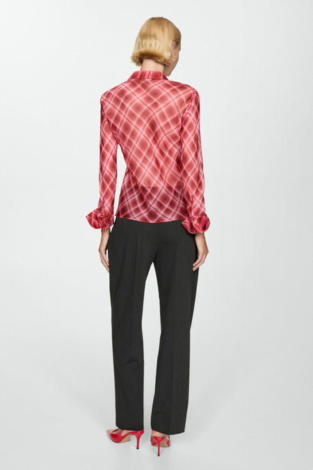 Hemd met lange mouwen - rood