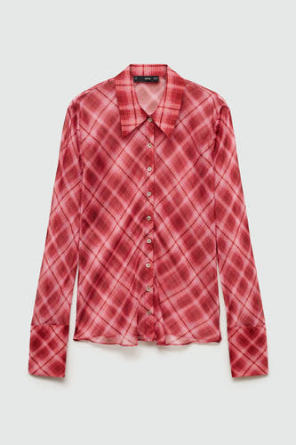 Hemd met lange mouwen - rood