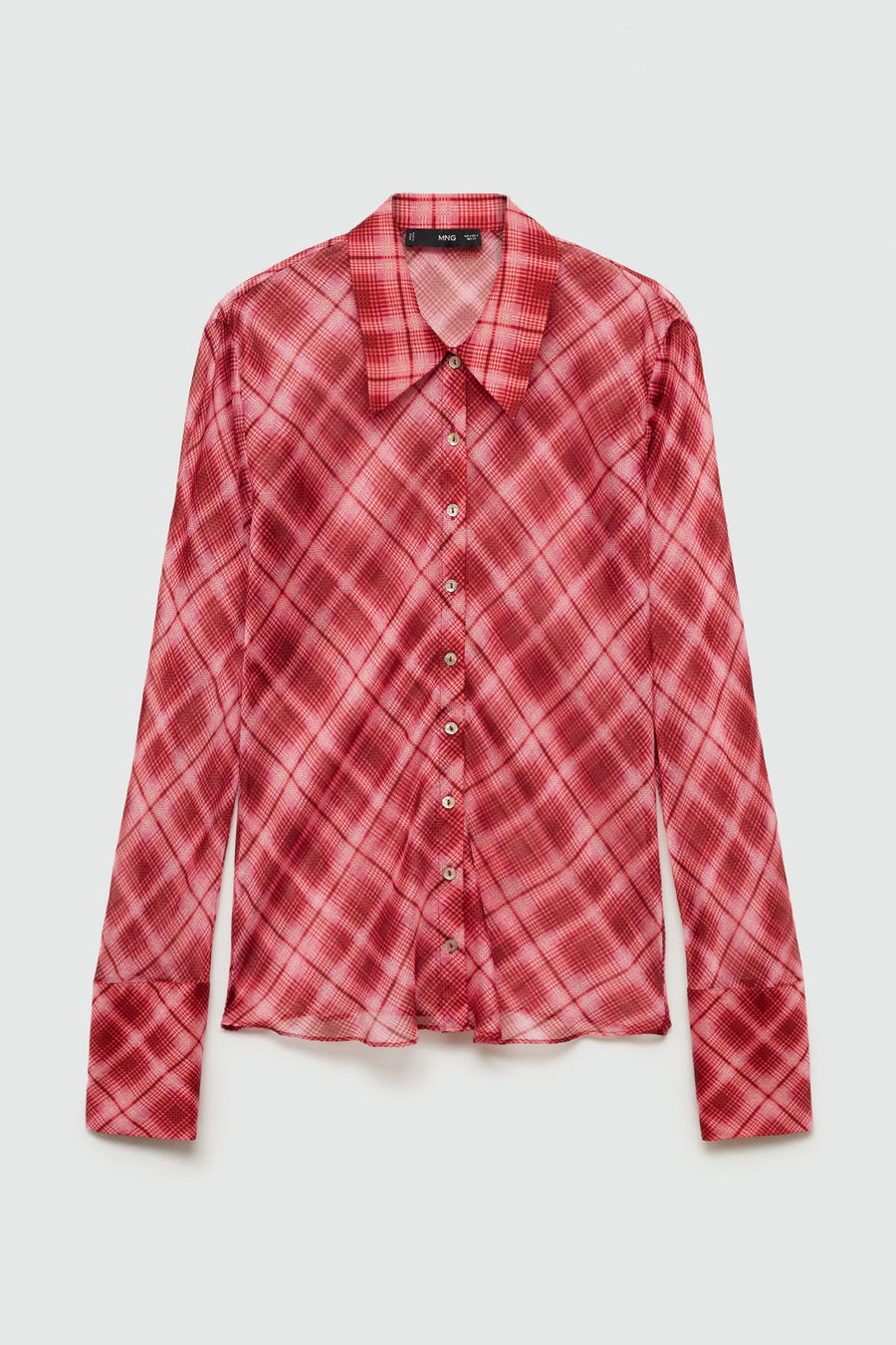 Hemd met lange mouwen - rood