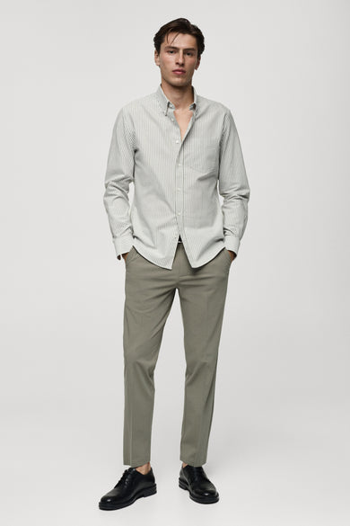 Chemise (manches longues) Vert - Mango