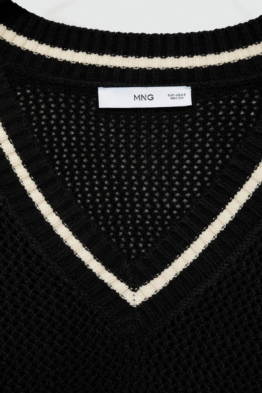Pull met V-hals - multicolor