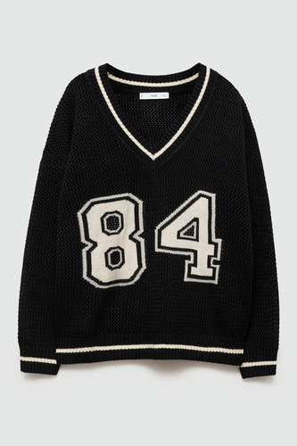 Pull met V-hals - multicolor