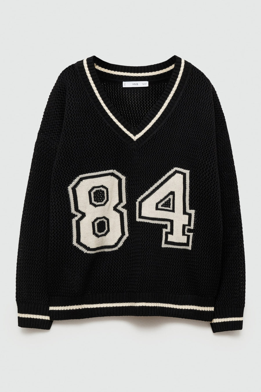 Pull met V-hals - multicolor
