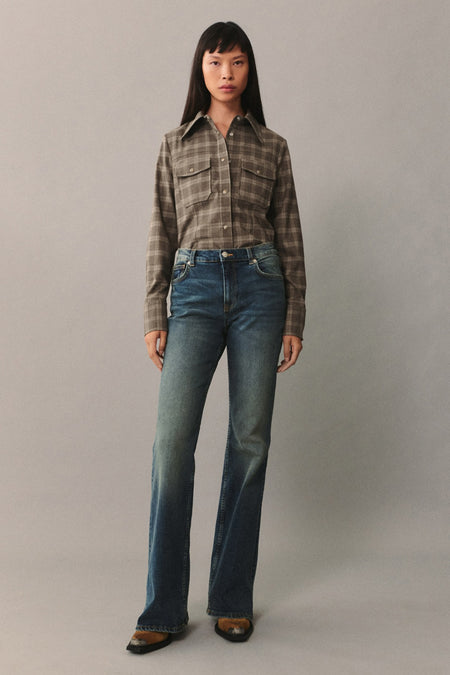 VIOLETA - dark blue denim